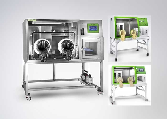 Caixa de luva anaeróbica integrada do látex da incubadora com os grandes seixos LAI-D2 do LCD